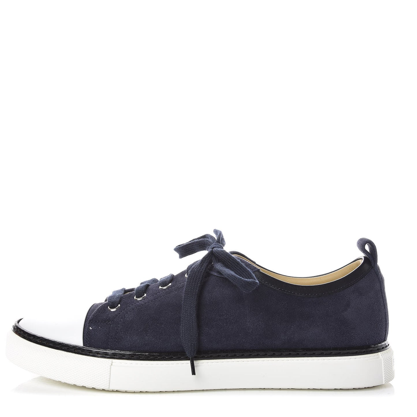 Velvet Goatskin Calfskin Mens Kin Mans Sneakers 40 Marine