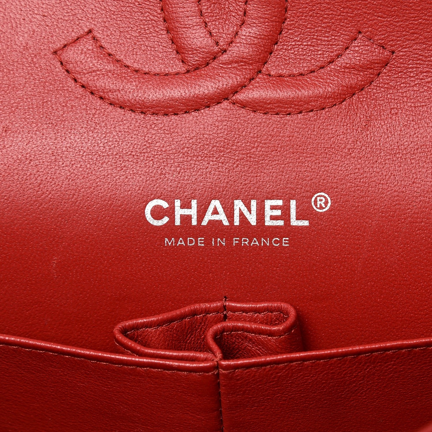 Chanel Lambskin Quilted Medium Double Flap Red 7 of 11