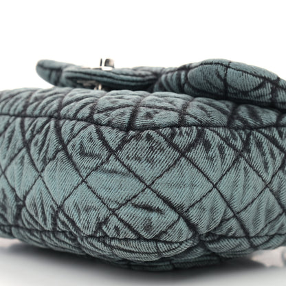 Chanel Washed Denim Quilted Small Denimpression Flap Blue Black 9 of 9