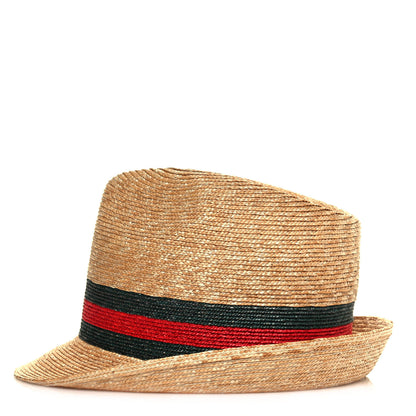 Gucci Abaca Straw Web Fedora Hat S 3 of 9