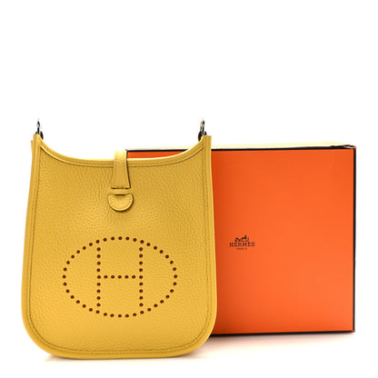 Hermes Taurillon Clemence Evelyne TPM Jaune Ambre 10 of 10