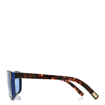 Louis Vuitton Acetate Oliver Sunglasses Z0792W Tortoise Blue 4 of 6