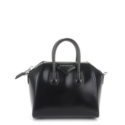 Givenchy Shiny Lord Calfskin Mini Antigona Black 1 of 7