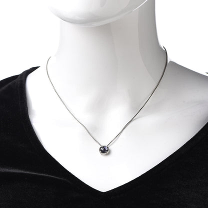 David Yurman Sterling Silver Black Orchid 8mm Petite Chatelaine Pendant Necklace 2 of 5