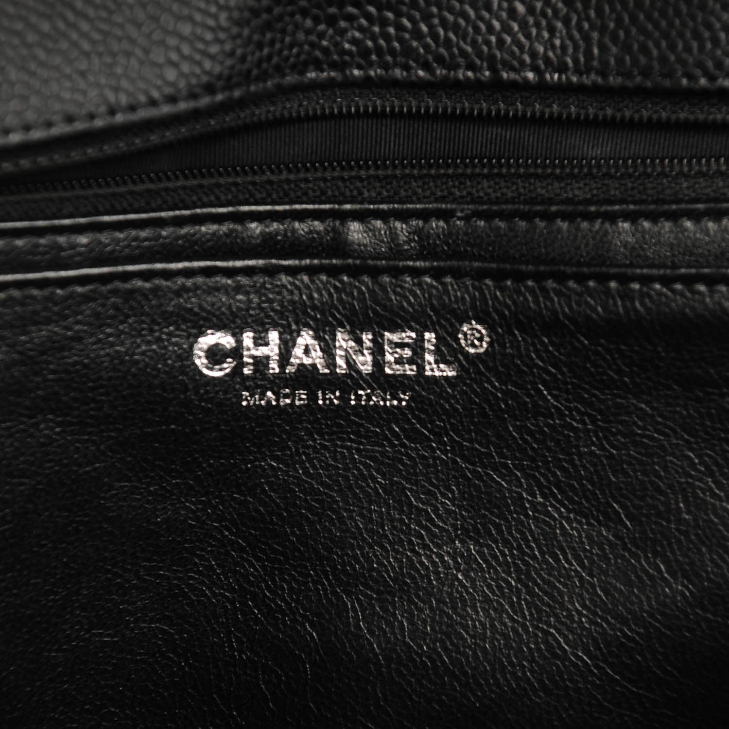 Chanel Caviar Quilted Jumbo Single Flap Black 7 of 8