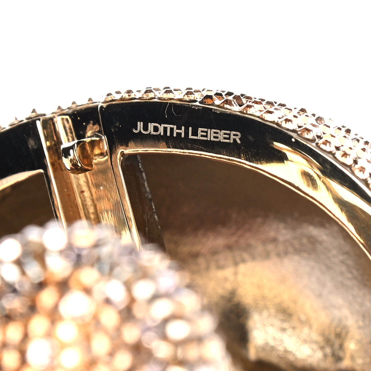 Judith Leiber Crystal Spencer Teddy Bear Minaudiere Clutch Gold Brown 7 of 13