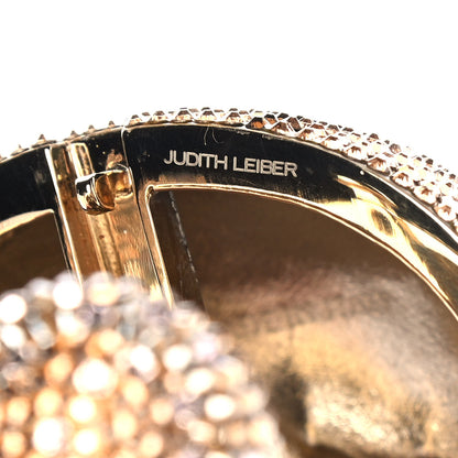 Judith Leiber Crystal Spencer Teddy Bear Minaudiere Clutch Gold Brown 7 of 13