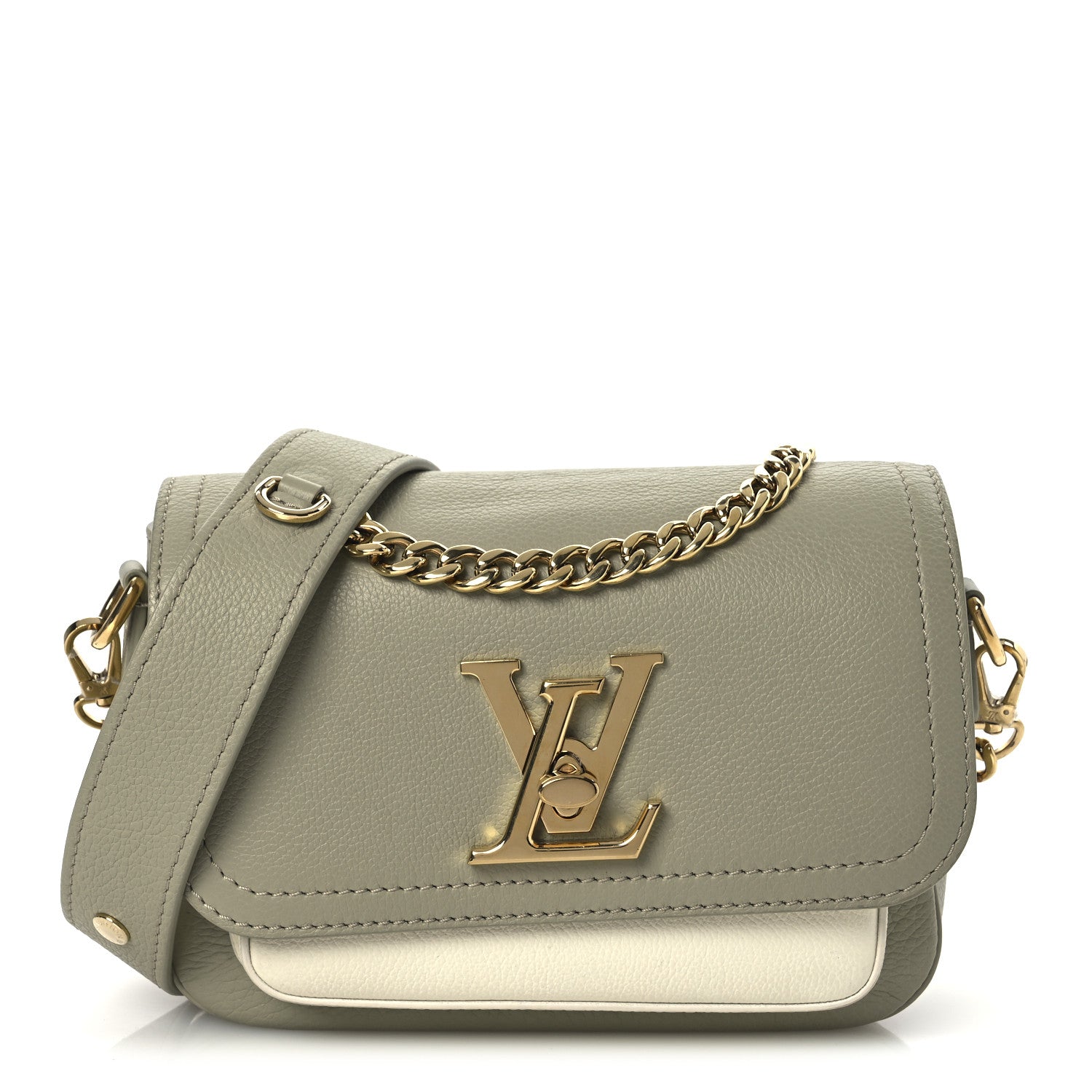 Louis Vuitton Grained Calfskin Lockme Tender Asnieres Green 1 of 13