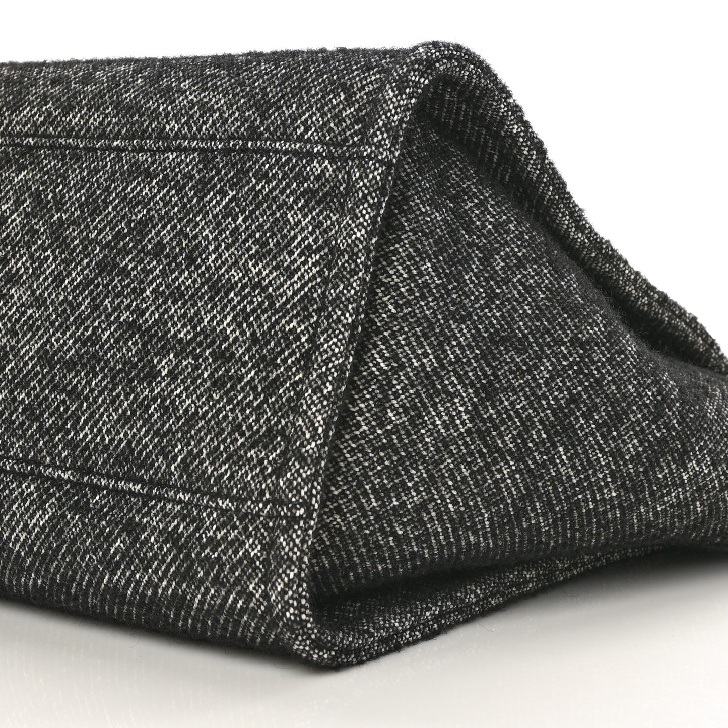 Mixed Fibers Calfskin Medium Deauville Tote Black