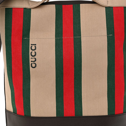 Gucci Canvas Web Large Tote Brown 9 of 11