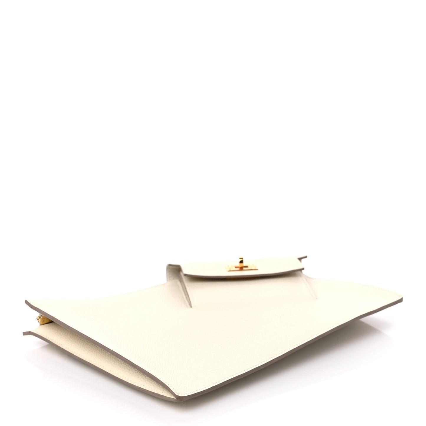 Epsom Kelly Pocket To Go Pouch Craie