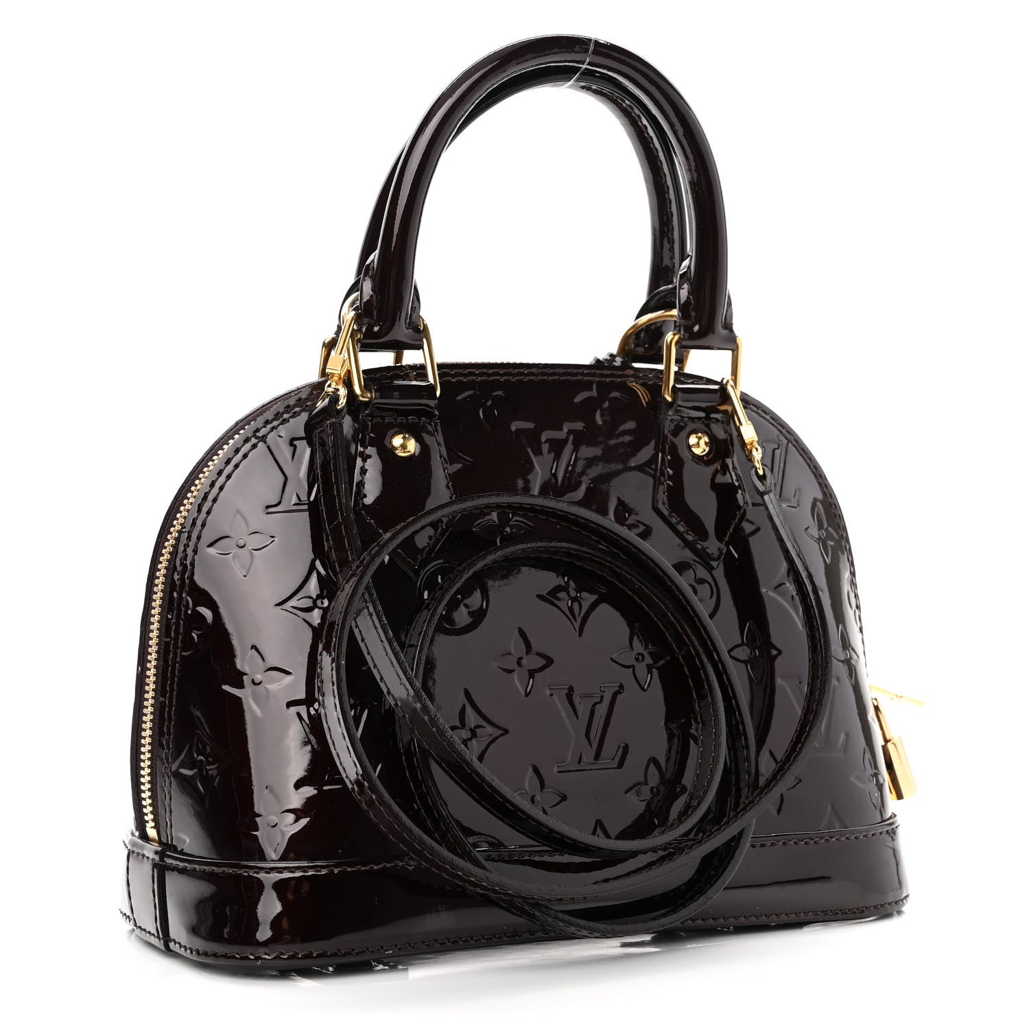 Louis Vuitton Vernis Alma BB Amarante 3 of 10