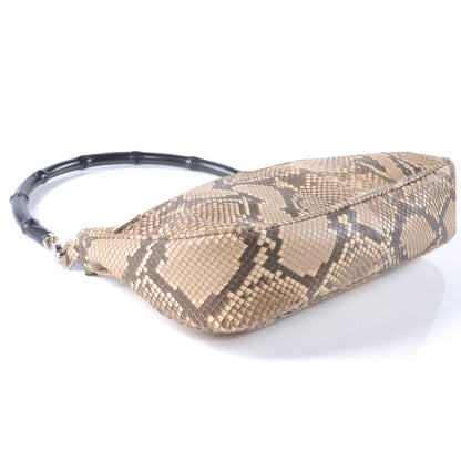 Gucci Python Bamboo Handle Shoulder Bag 4 of 6