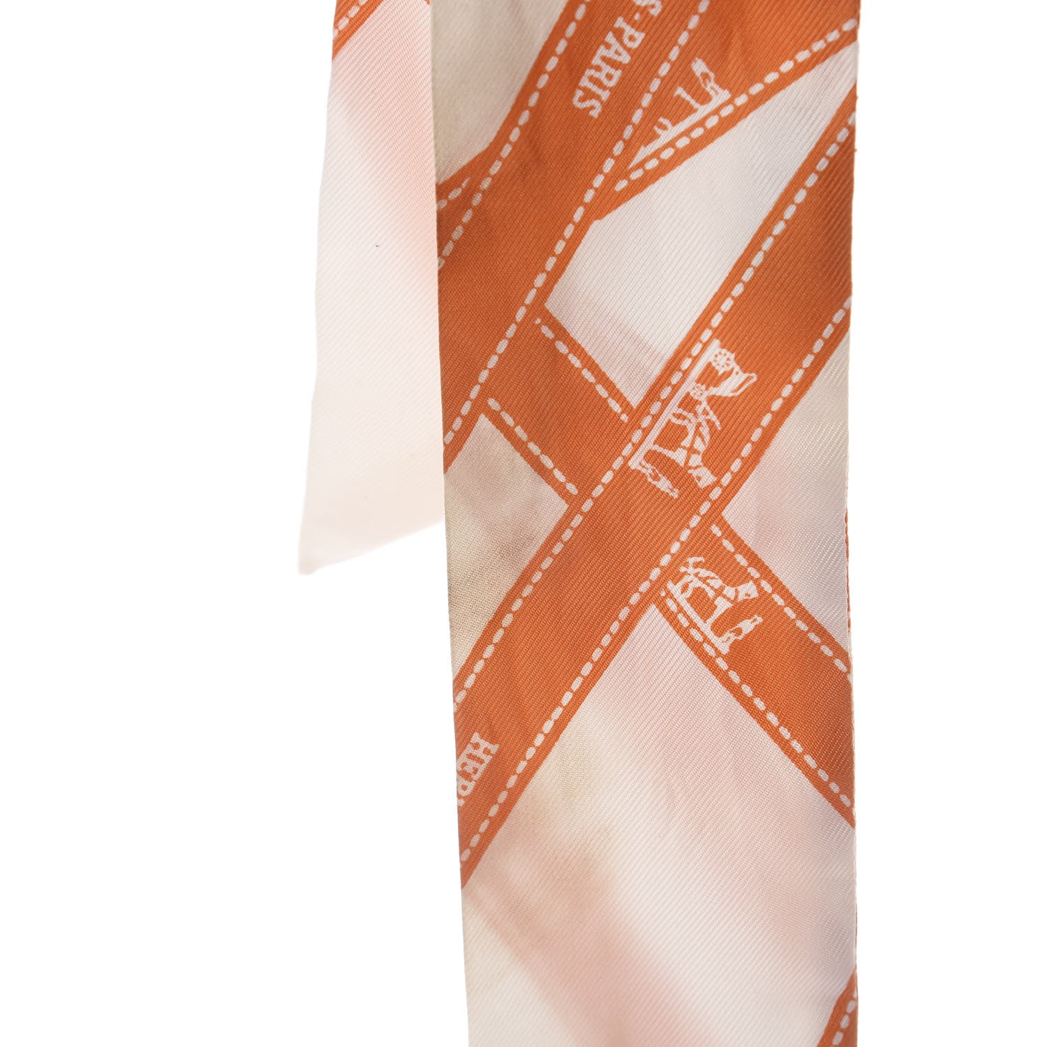 Hermes Silk Bolduc Twilly Orange 3 of 3