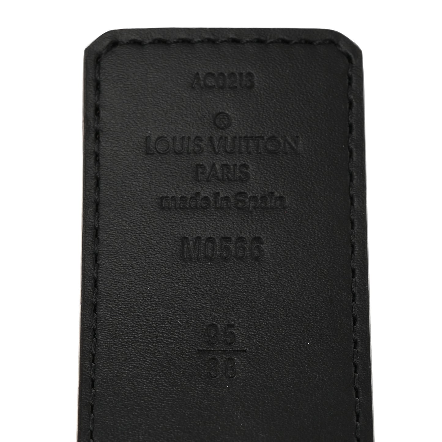 Calfskin Monogram 40mm LV Initiales Reversible Belt 95 38 Brown