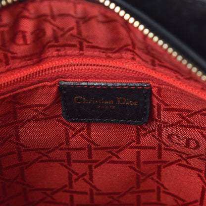 Christian Dior Lambskin Cannage Medium Lady Dior Black 6 of 21
