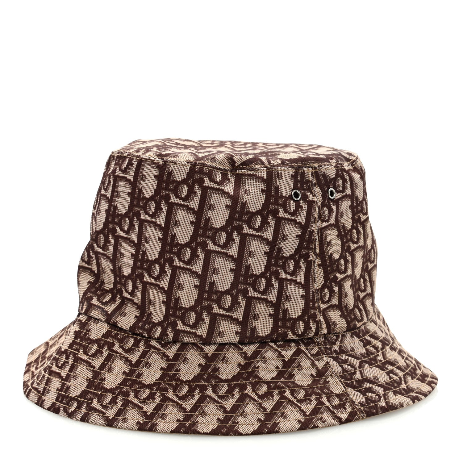 Christian Dior Oblique Reversible Teddy-D Brim Bucket Hat Beige 1 of 6