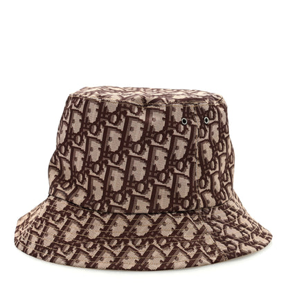 Christian Dior Oblique Reversible Teddy-D Brim Bucket Hat Beige 1 of 6