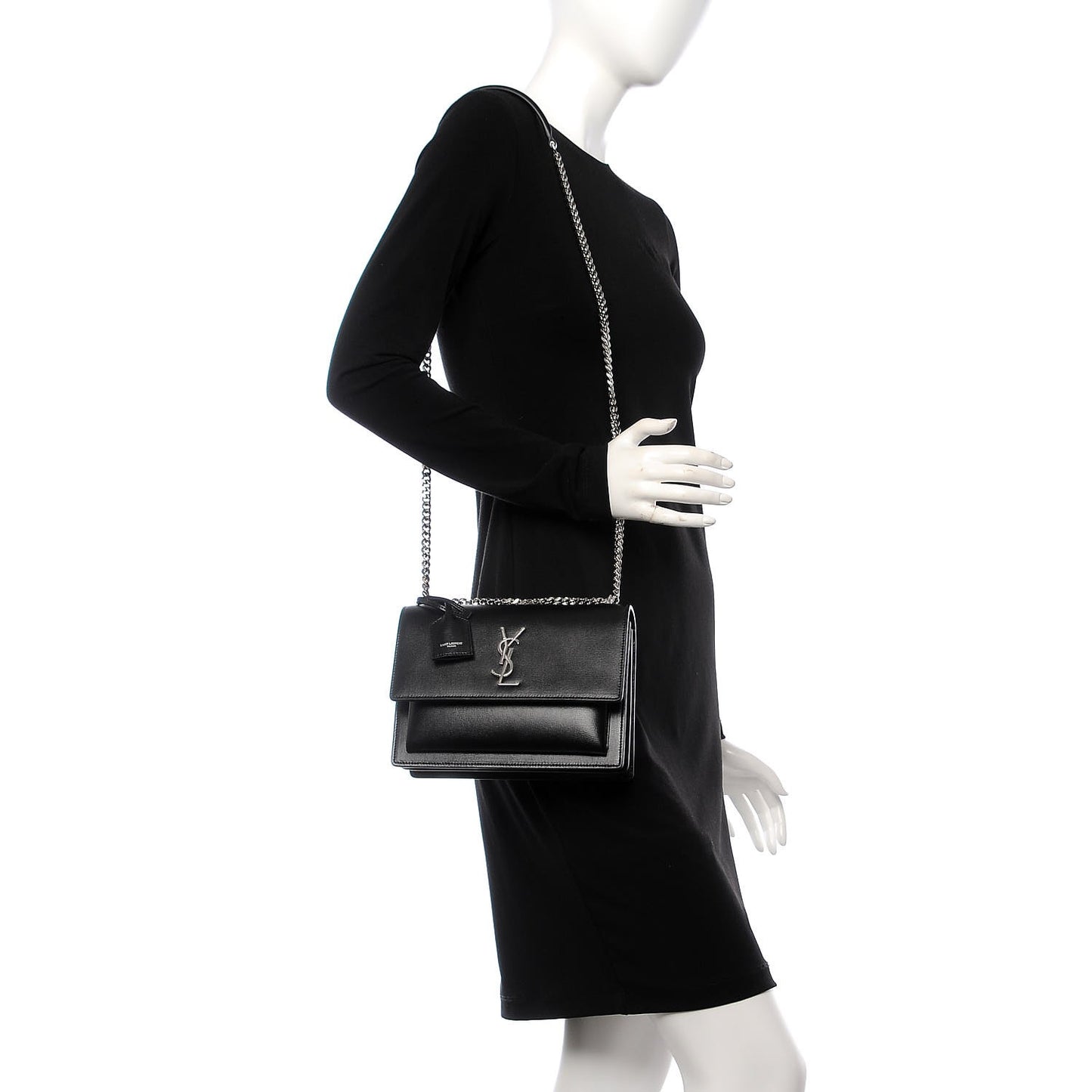 Calfskin Medium Monogram Sunset Black