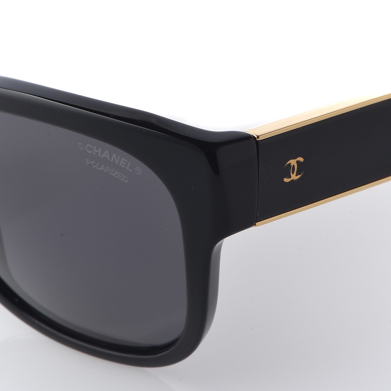 Chanel Polarized CC Sunglasses 5270 Black 9 of 10