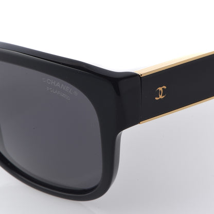 Chanel Polarized CC Sunglasses 5270 Black 9 of 10