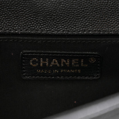 Chanel Caviar Quilted Medium Boy Flap Black 6 of 10