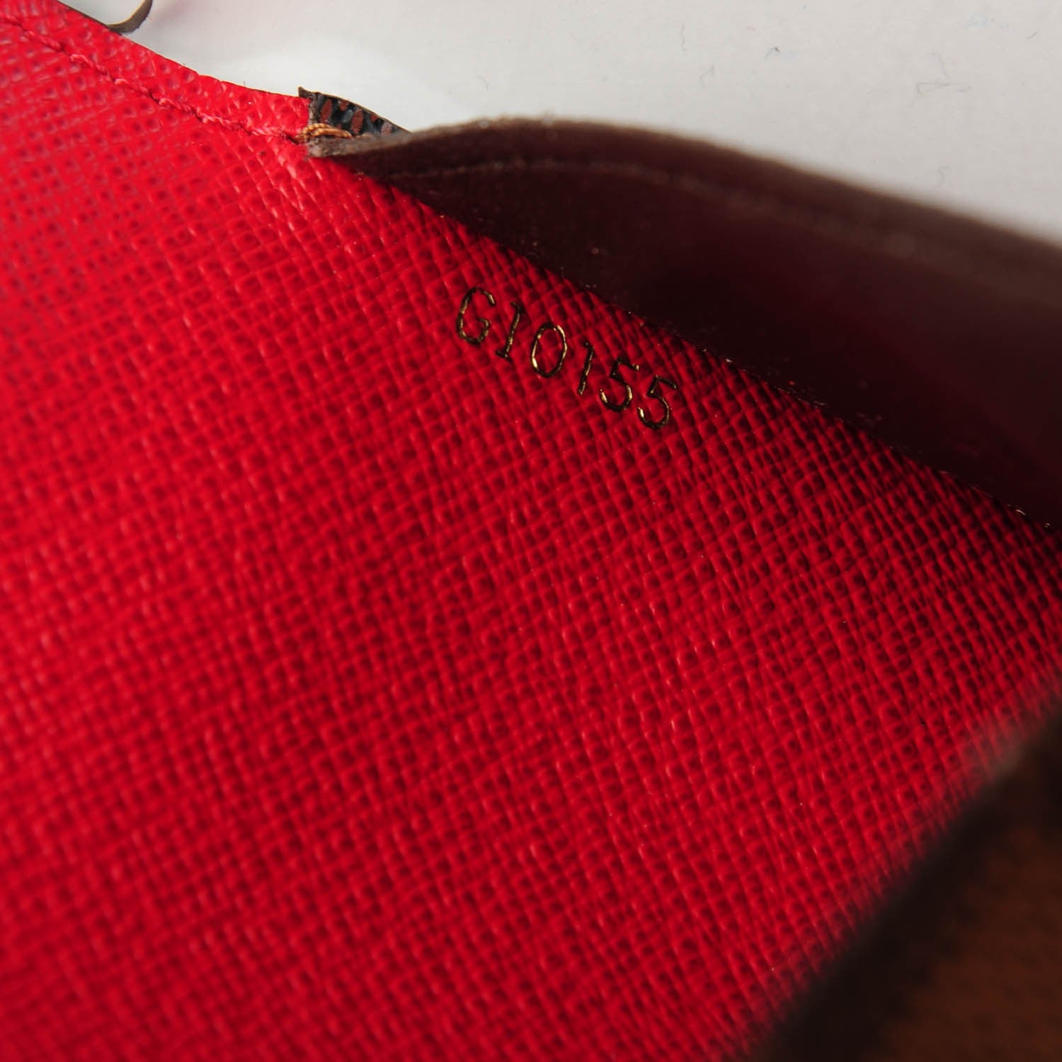 Louis Vuitton Damier Ebene Josephine Wallet Red 10 of 10