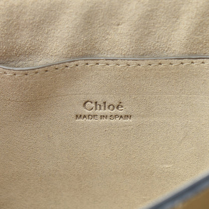 Chloe Calfskin Pony Hair Leopard Print Small Faye Shoulder Bag Abstract White 6 of 10