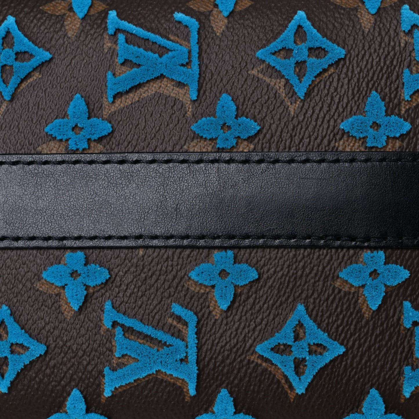 Monogram Tuffetage Triangle Messenger Turquoise