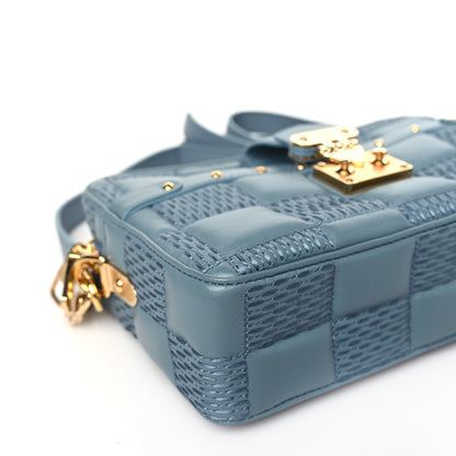 Louis Vuitton Lambskin Damier Quilt Troca PM Glacier 7 of 8