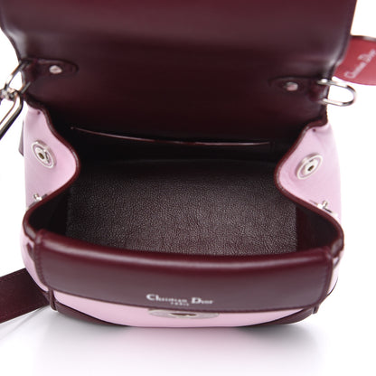 Christian Dior Calfskin Tri-Color Micro Be Dior Flap Pink Burgundy Red 5 of 10