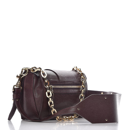 Versace Goatskin Mini Stardvst Shoulder Bag Burgundy 3 of 7