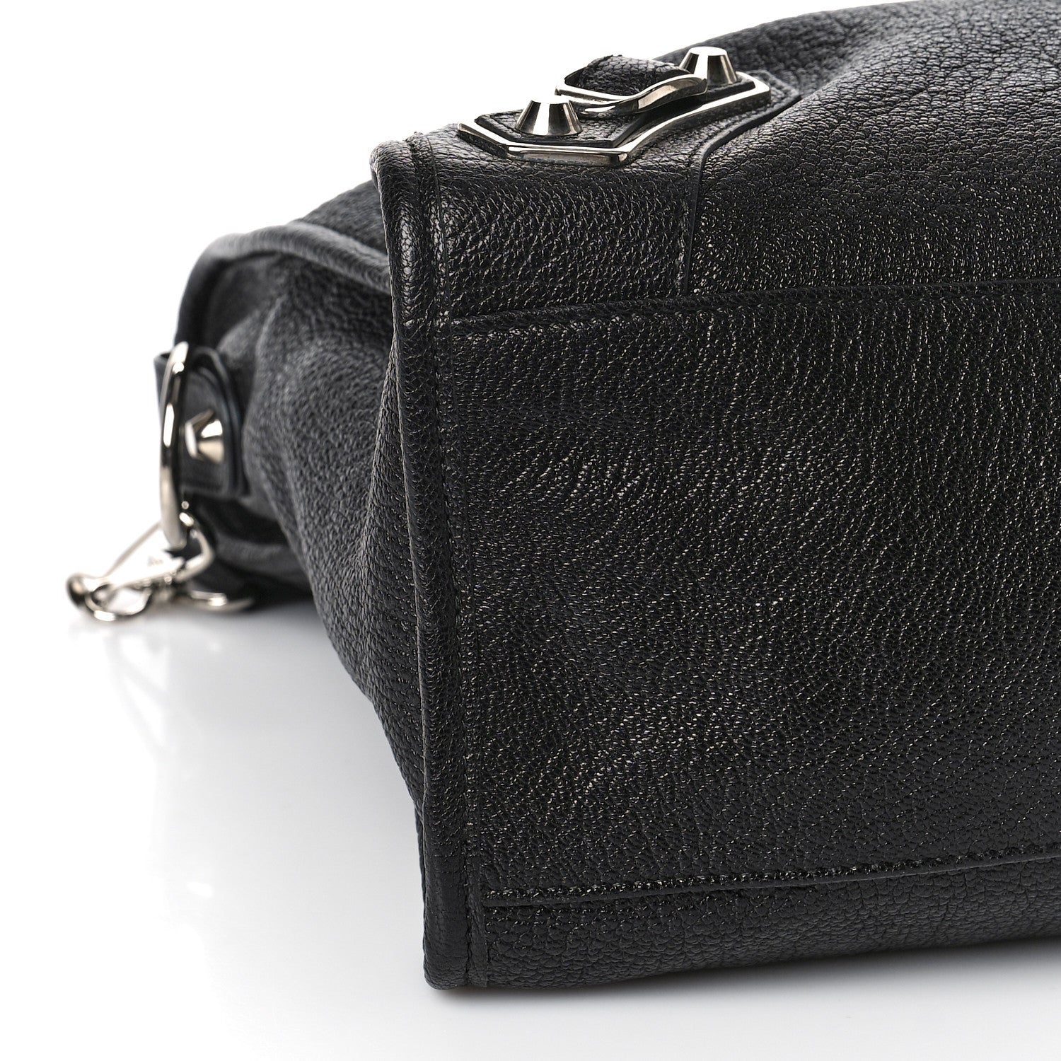 Balenciaga Chevre Silver Metallic Edge Hardware City Black 7 of 8