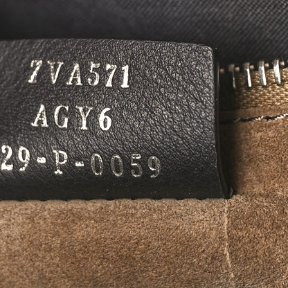 Fendi Fabric Jacquard Crosta Diamond Vitello King FF 1974 Large Soft Trunk Bag Tobacco Moro Coconut Sand 7 of 9