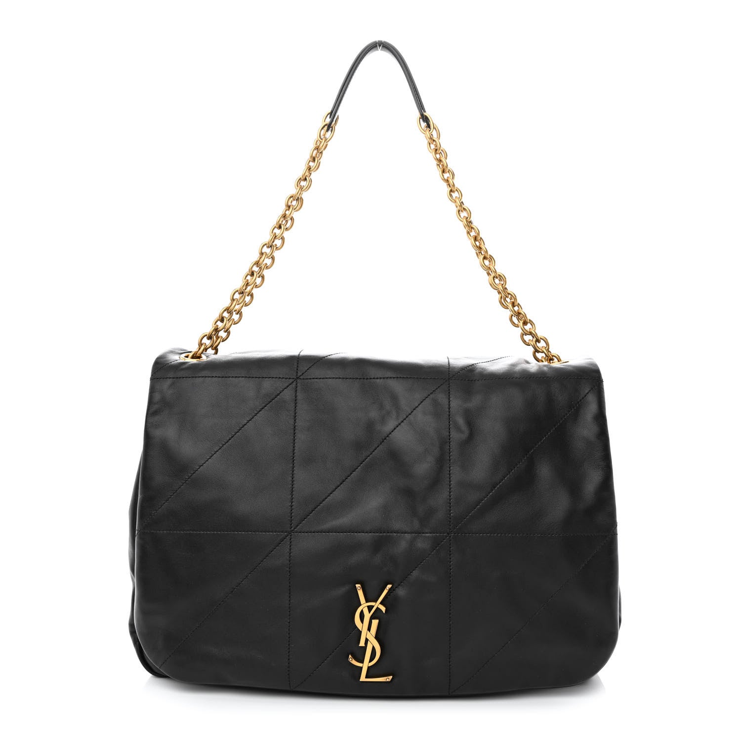 Saint Laurent Lambskin Matelasse Monogram Large Jamie 4.3 Black 1 of 11