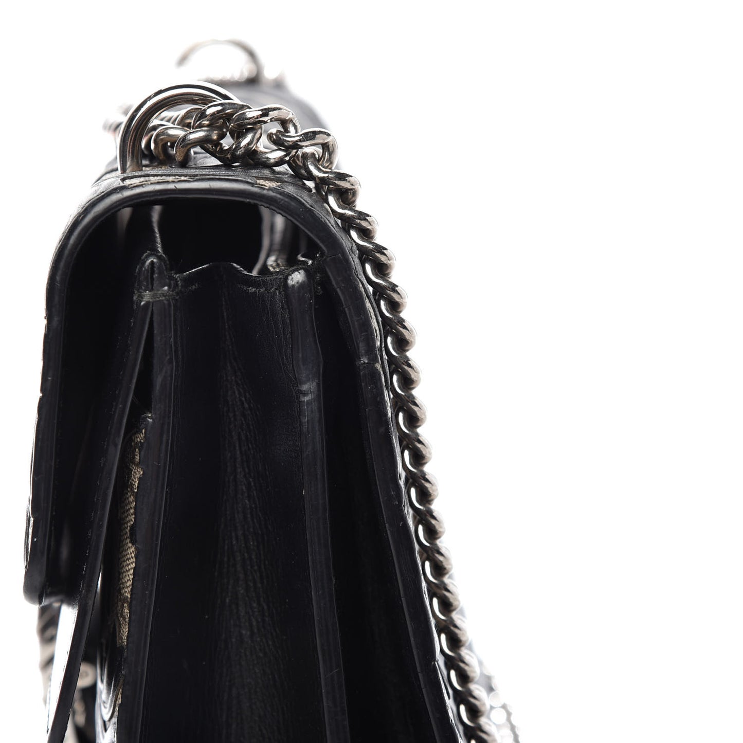 GG Supreme Monogram Arabesque Medium Dionysus Shoulder Bag Black