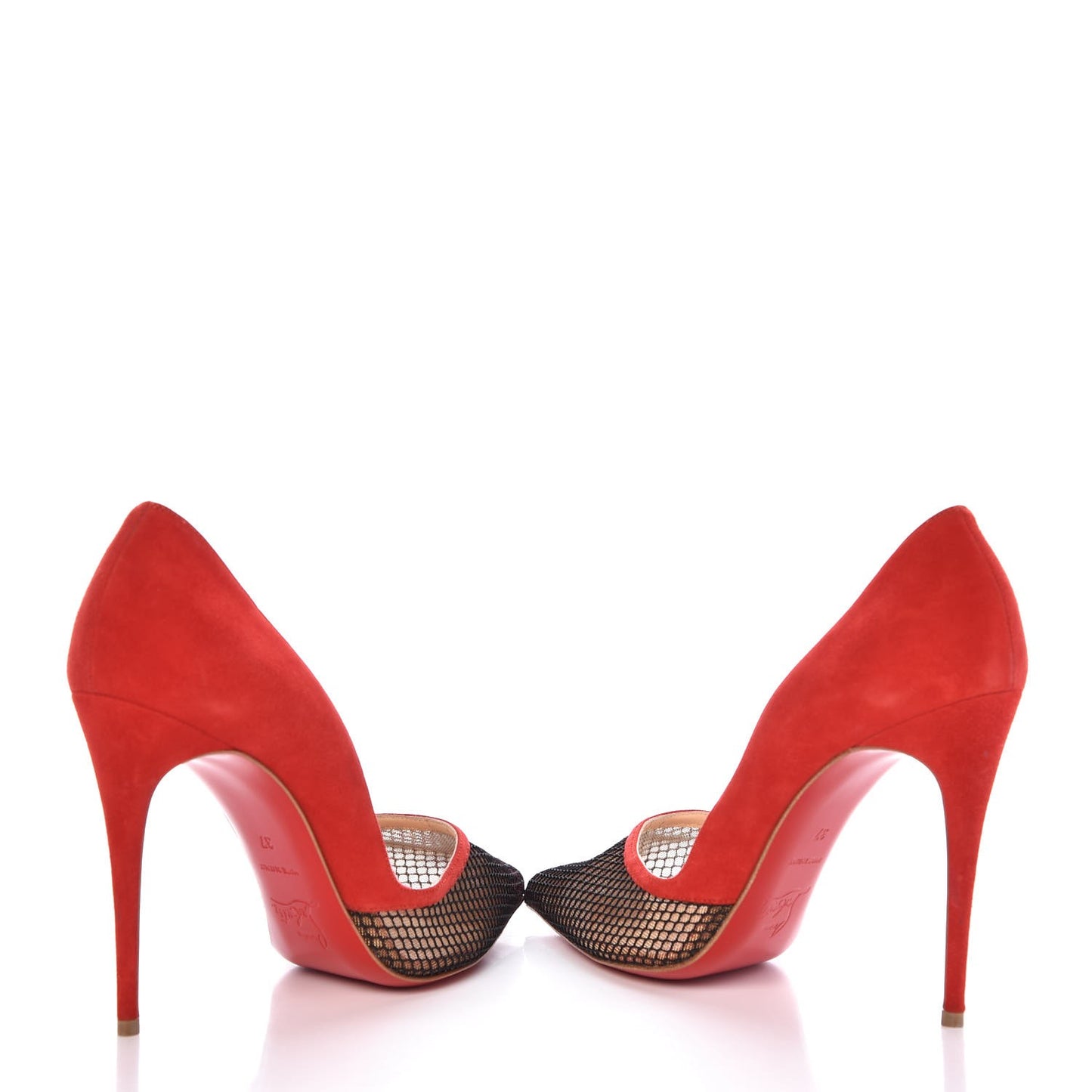 Fishnet Suede Miluna 100 Pumps 37 Black Rouge
