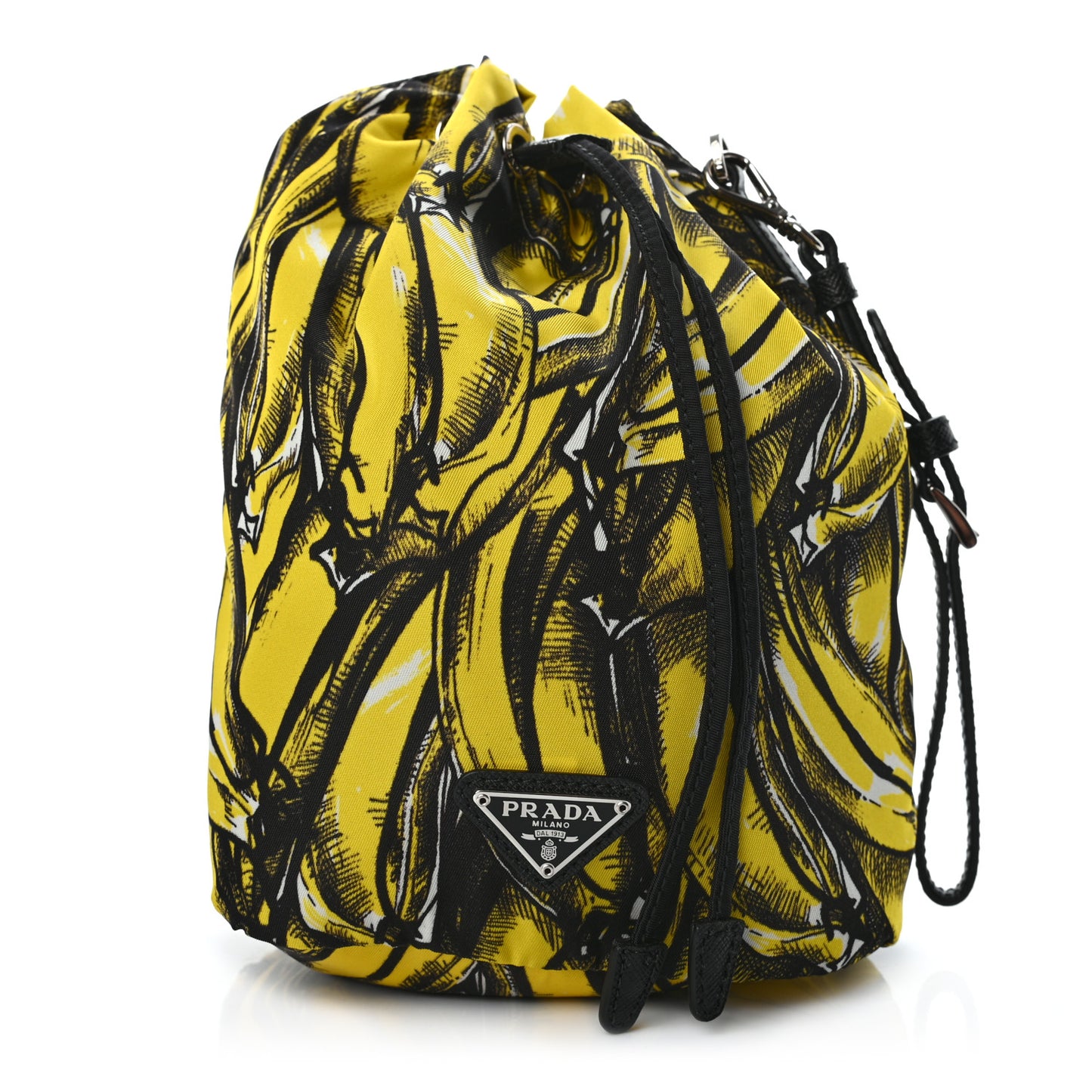 Tessuto Nylon Banane Pouch Giallo