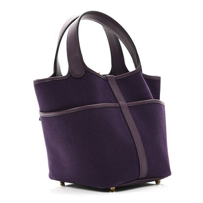 Hermes Toile Goeland Swift Cargo Picotin Lock 18 Raisin Cassis 3 of 10