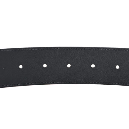 Gucci Textured Dollar Calfskin Nickel Double G 40mm Belt 75 30 Black 4 of 6