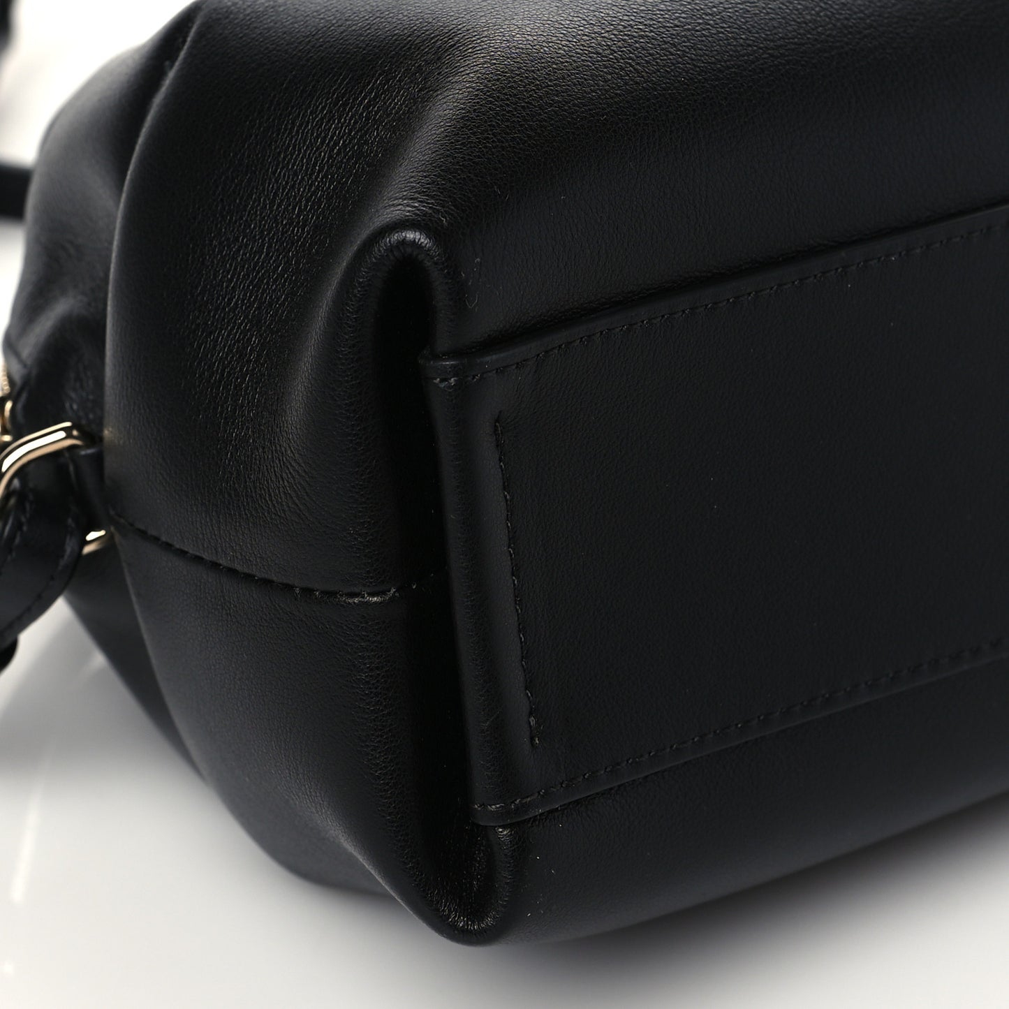 Calfskin Mini Judy Shoulder Bag Black