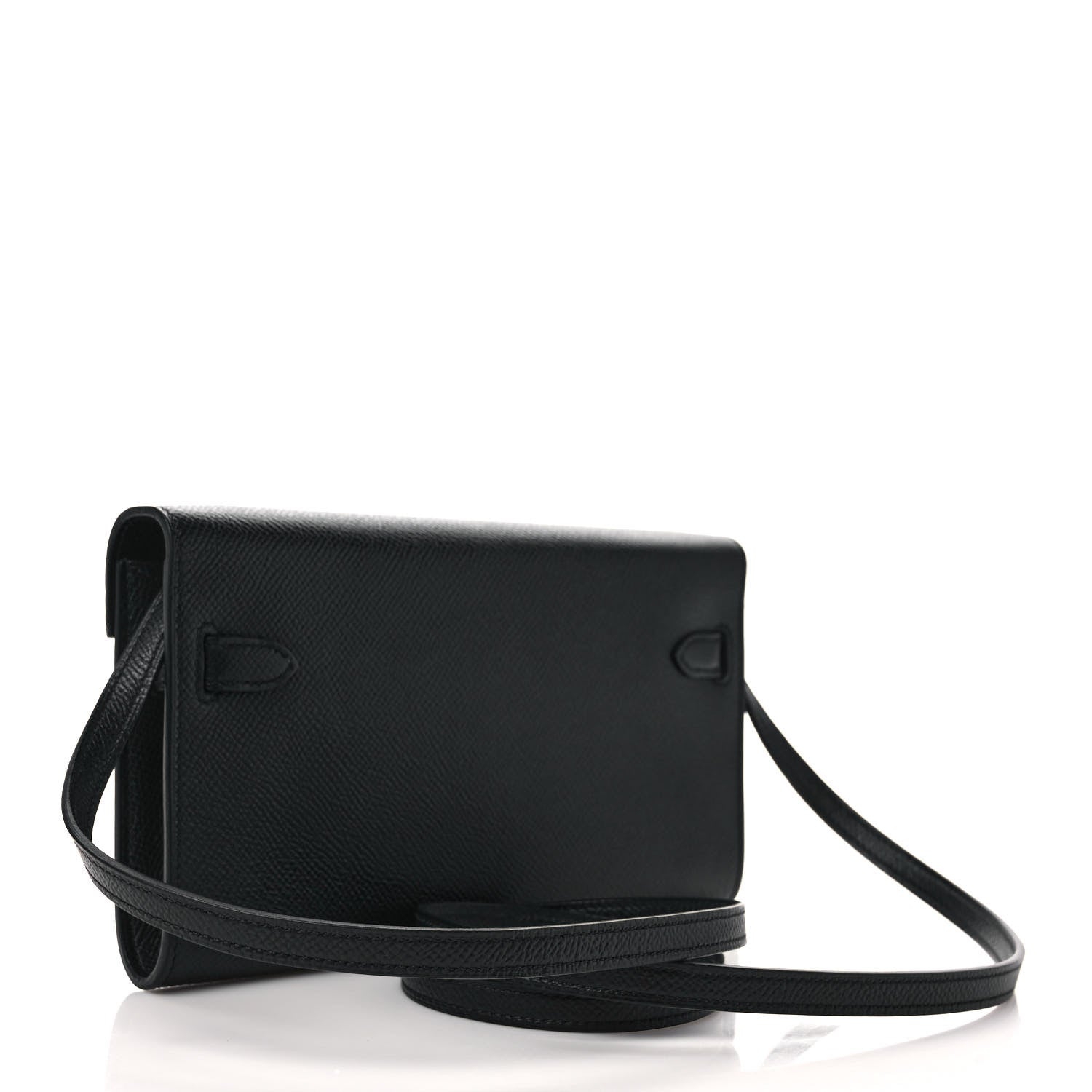 Hermes Epsom Kelly Wallet To Go Black 3 of 10