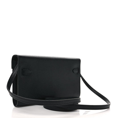 Hermes Epsom Kelly Wallet To Go Black 3 of 10