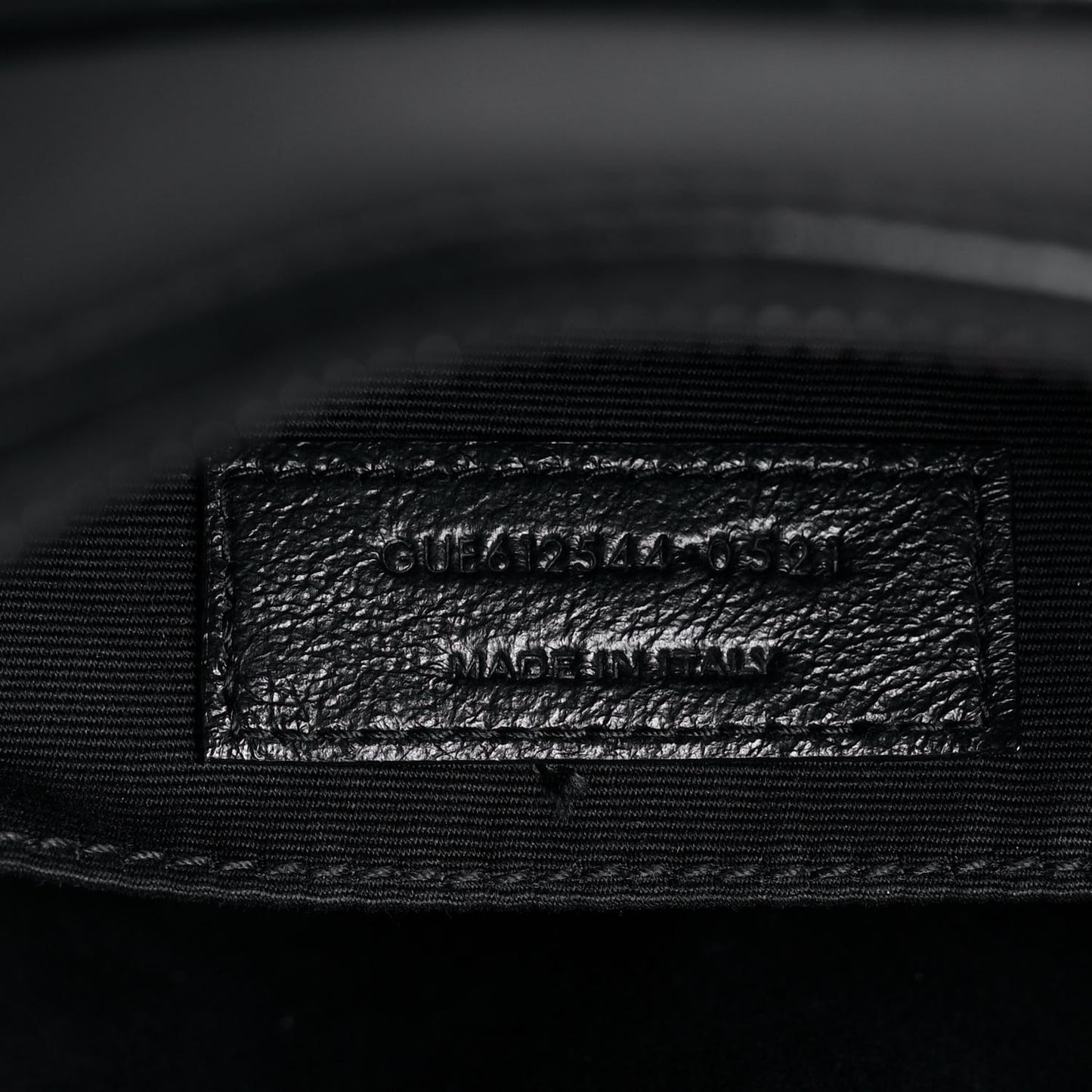 Calfskin Matelasse Monogram Lou Camera Bag Black