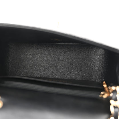 Chanel Lambskin Chevron Quilted Mini Square Flap Black 5 of 11