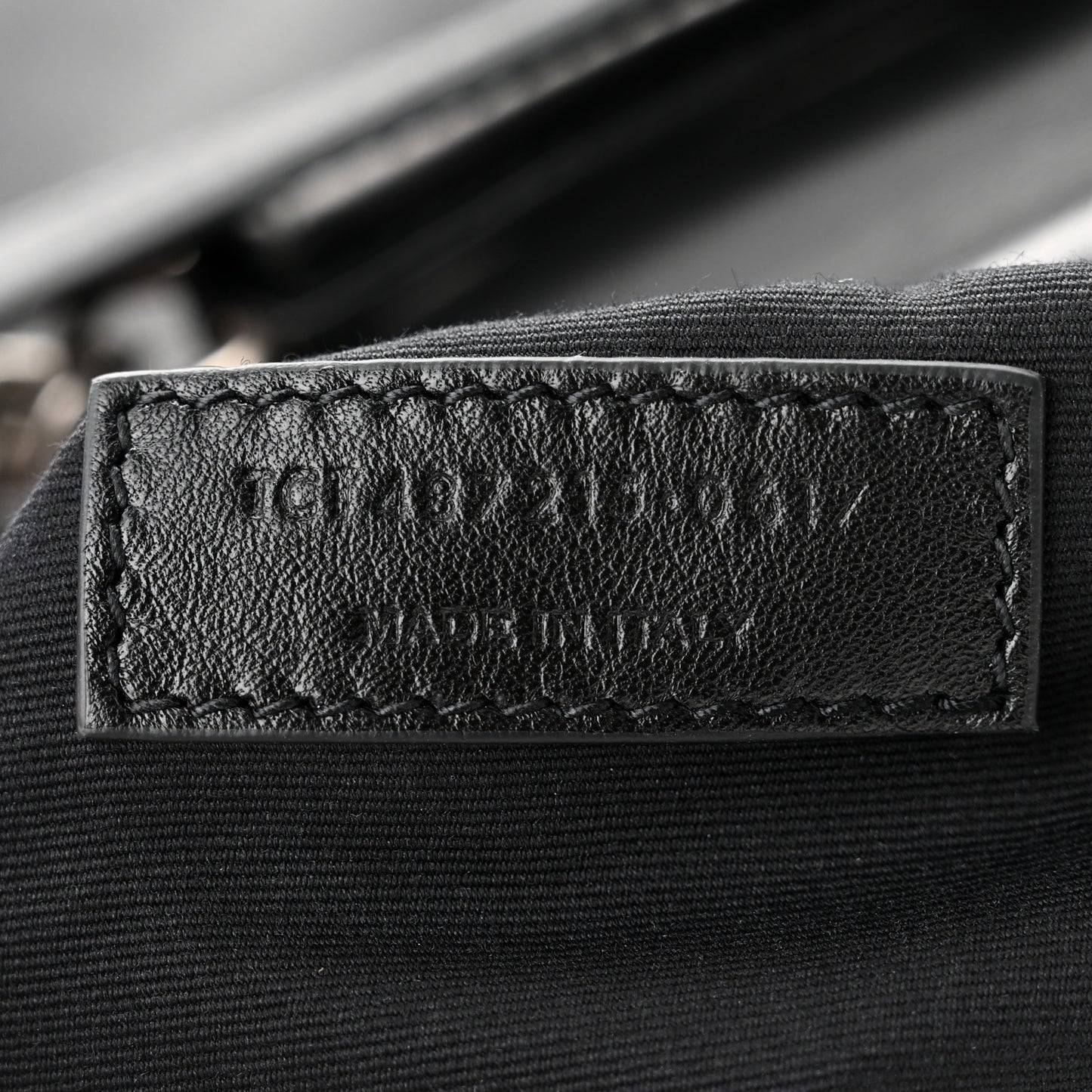 Calfskin Y Quilted Monogram Large Loulou Chain Satchel Black