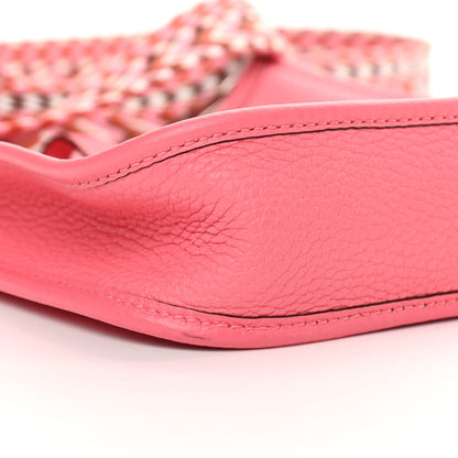 Hermes Taurillon Clemence Allegro Evelyne TPM Rose Azalee Rose Confetti 9 of 11