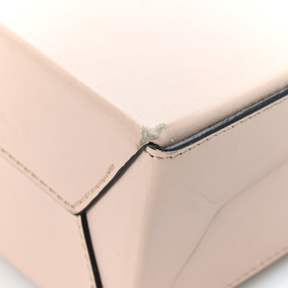 Fendi Vitello Fluffy Logo Small Shopping Bag Rosa Quarzo Black 10 of 12