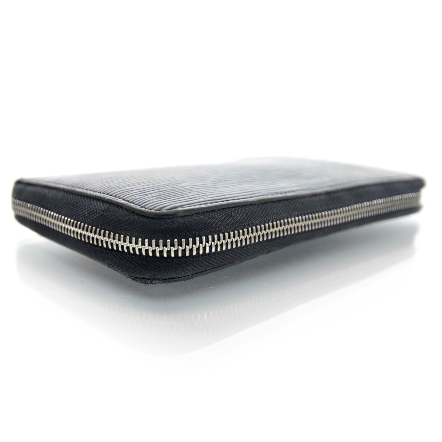Louis Vuitton Epi Zippy Organizer Wallet Black 4 of 9