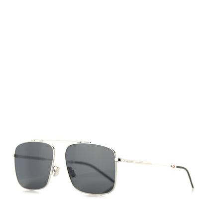 Christian Dior Homme 0220S Sunglasses Silver Black 1 of 6
